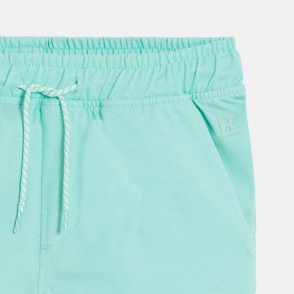 شورت برمودا قطن باللون الأزرق للأولاد